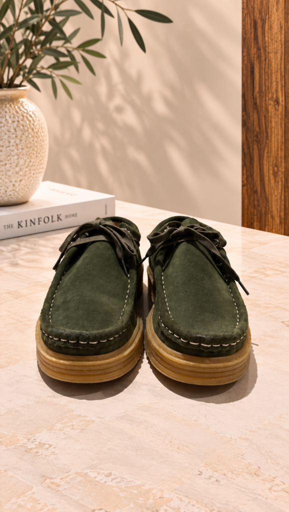 Wallabee serraje VERDE — foto 2