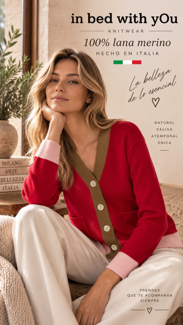 Cardigan IN BED WITH YOU roja