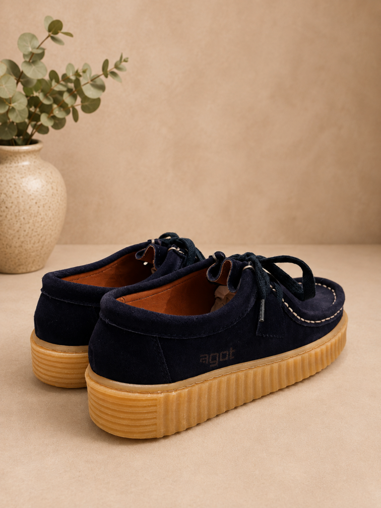 Wallabee serraje AZUL — foto 4