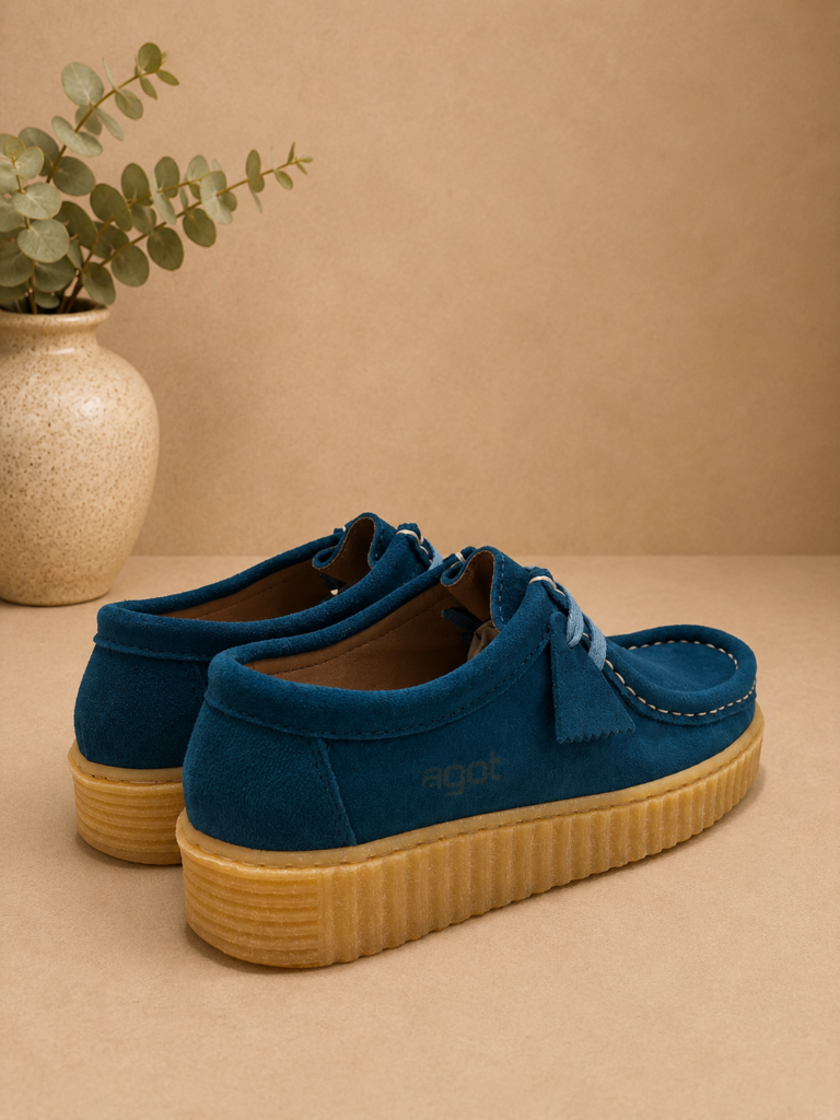 Wallabee serraje PETRÓLEO — foto 4