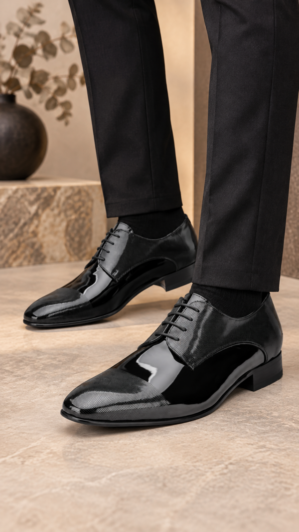 Zapato vestir CHAROL NEGRO