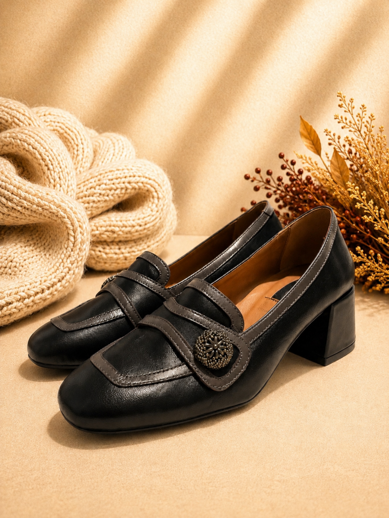 Mocasín en piel NEGRO — foto 3