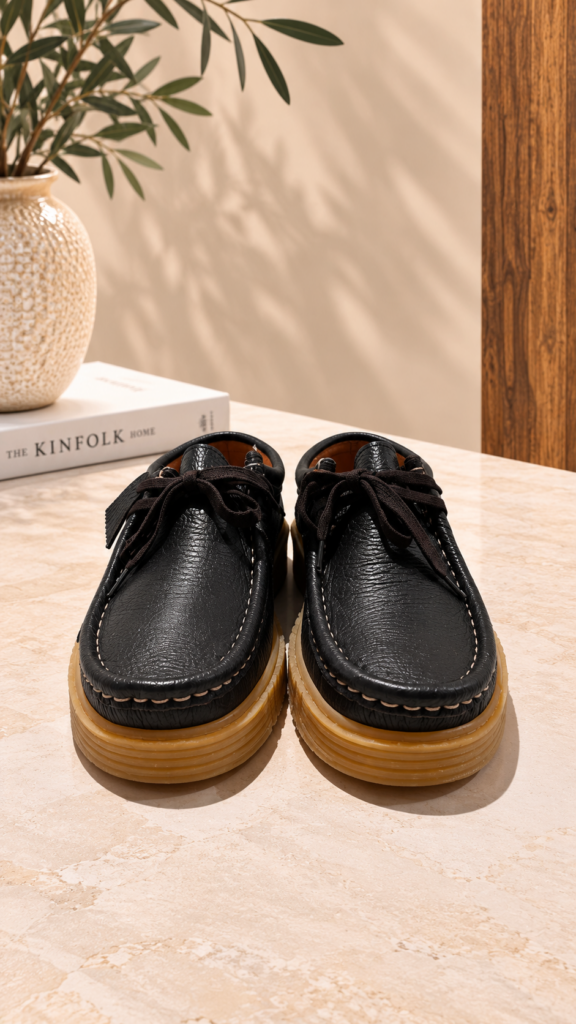 Botín wallabee piel AZUL — foto 2