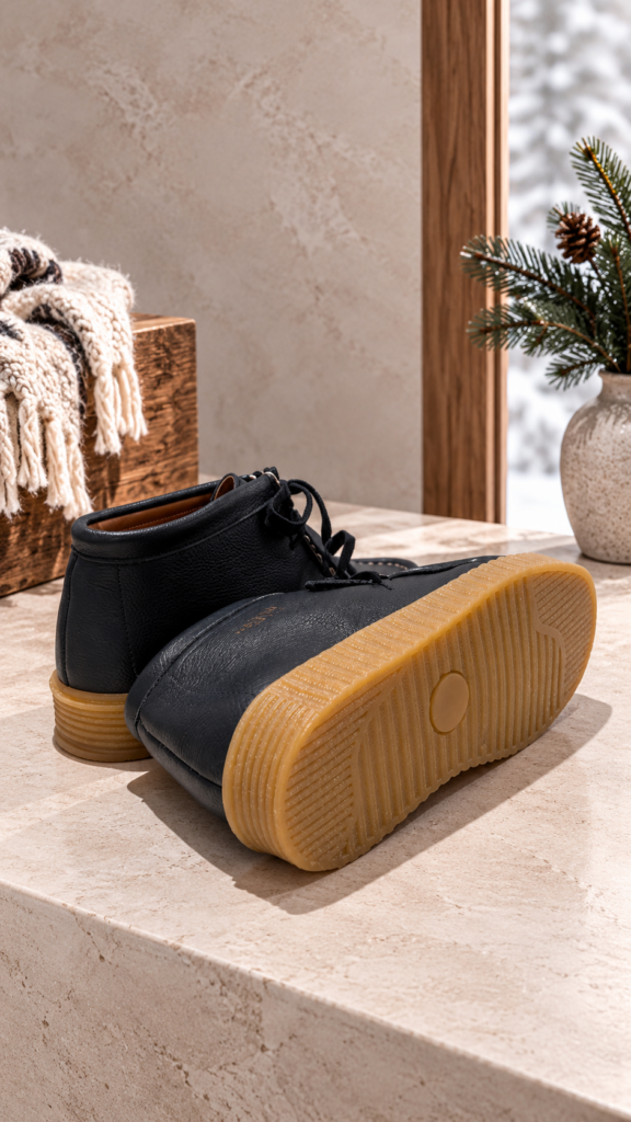 Botín wallabee piel AZUL — foto 5