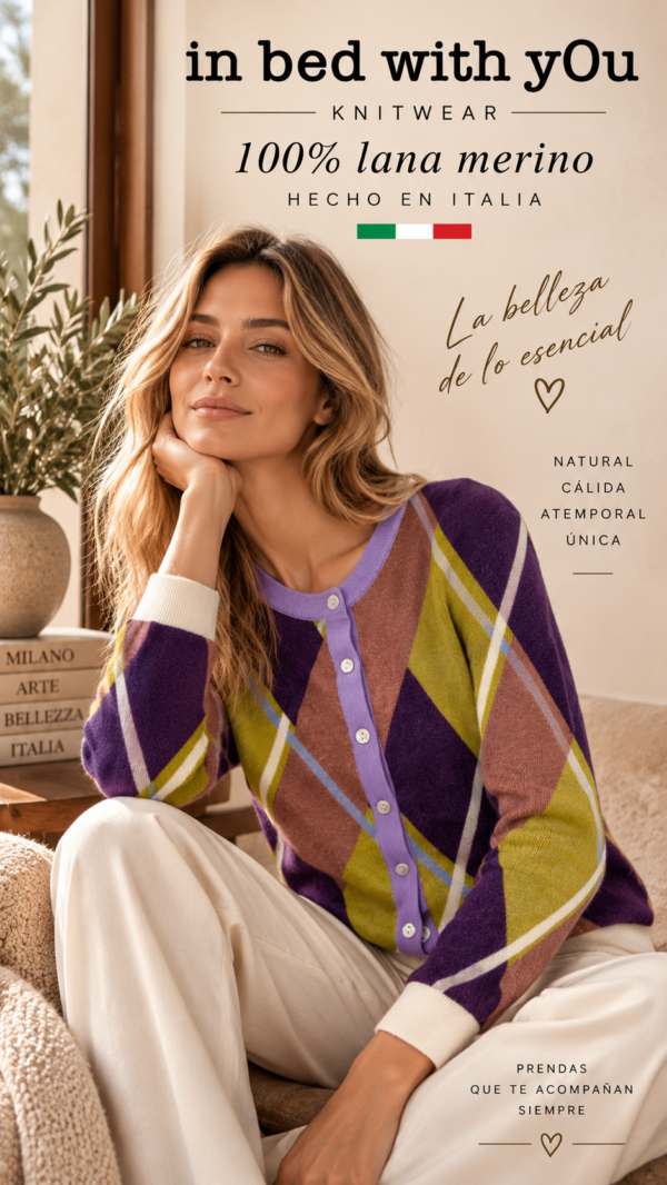 Cardigan IN BED WITH YOU rombos