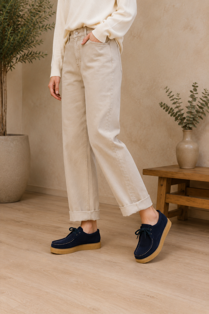 Wallabee serraje AZUL — foto 1