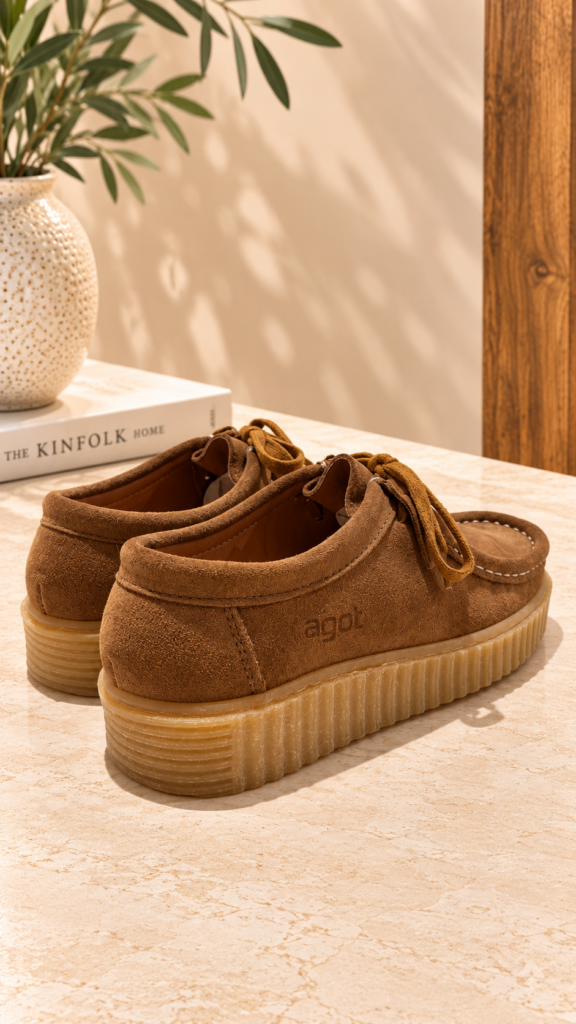 Wallabee serraje CAMEL — foto 4