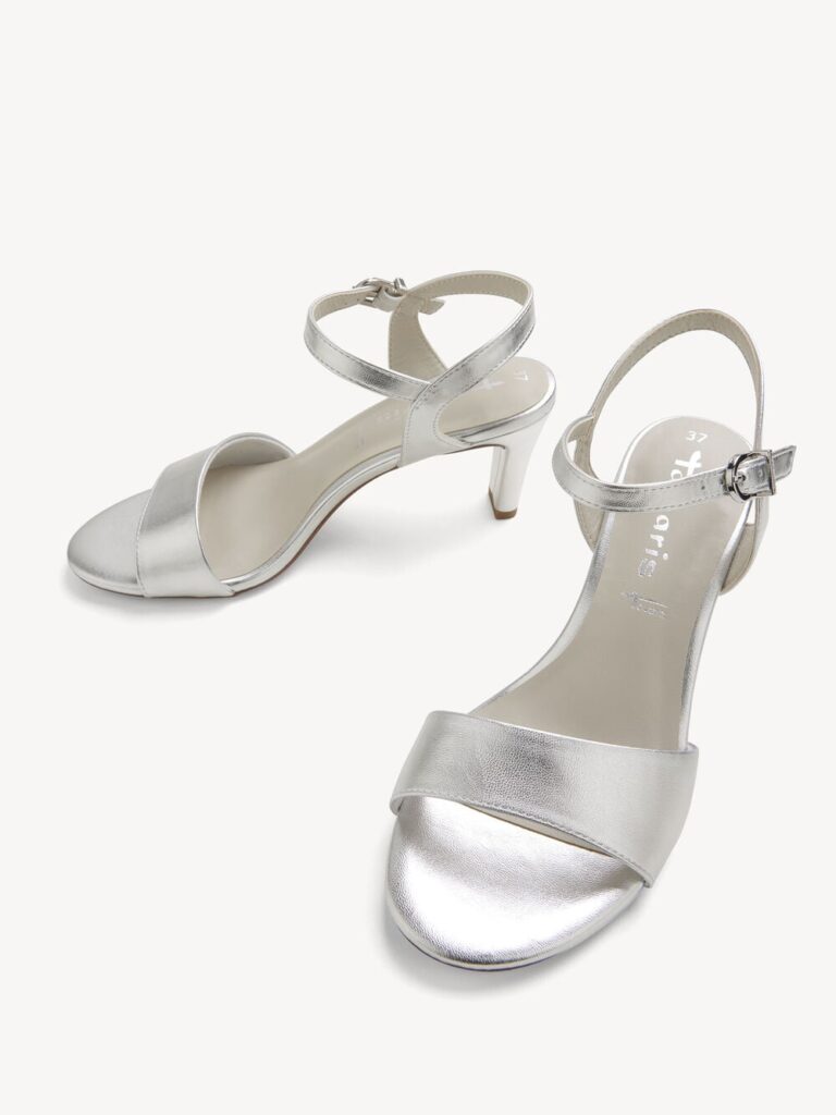 Sandalia de tacón plata — foto 5