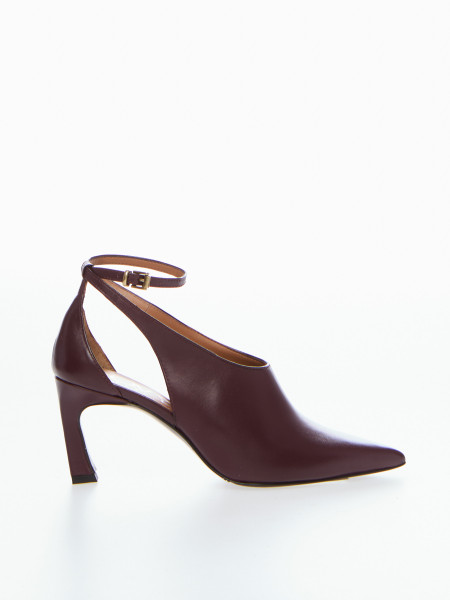 Zapato abotinado burdeos - Imagen 3