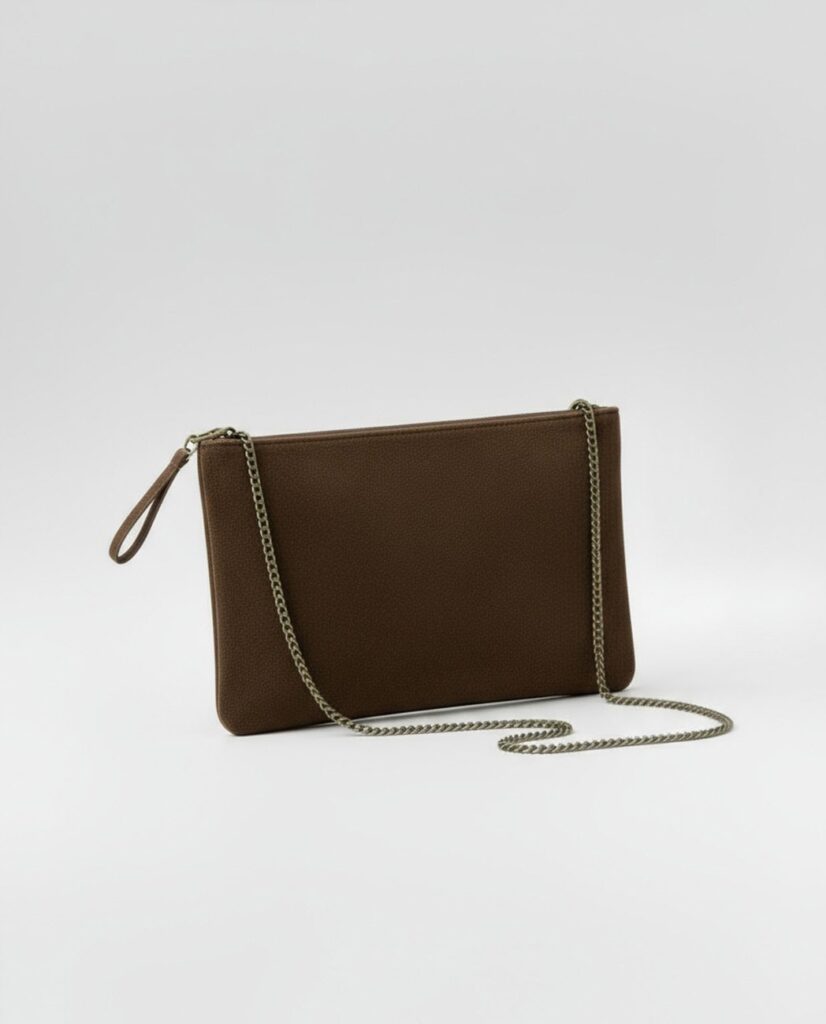 Clutch bordado marrón — foto 4