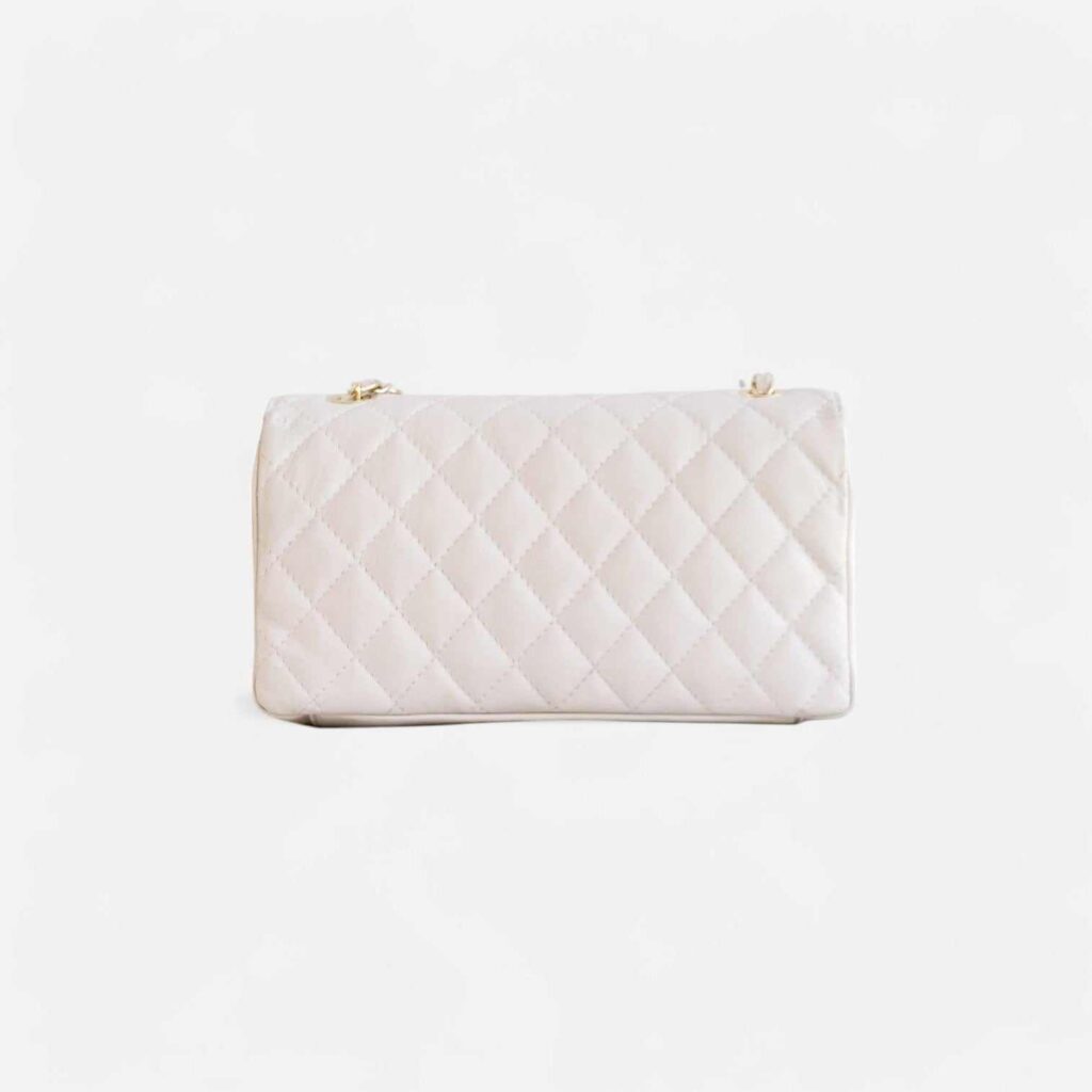 Bolso acolchado piel beige — foto 4