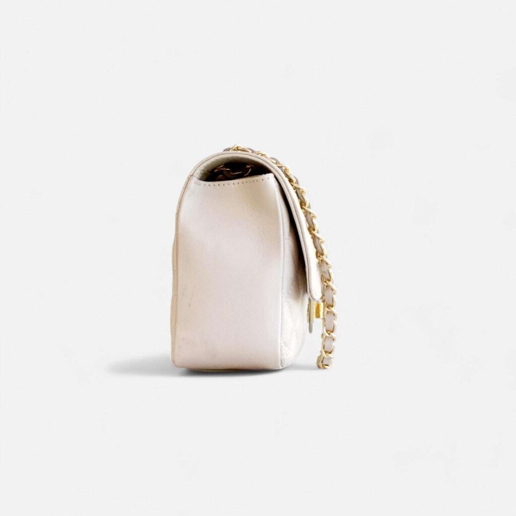 Bolso acolchado piel beige — foto 5