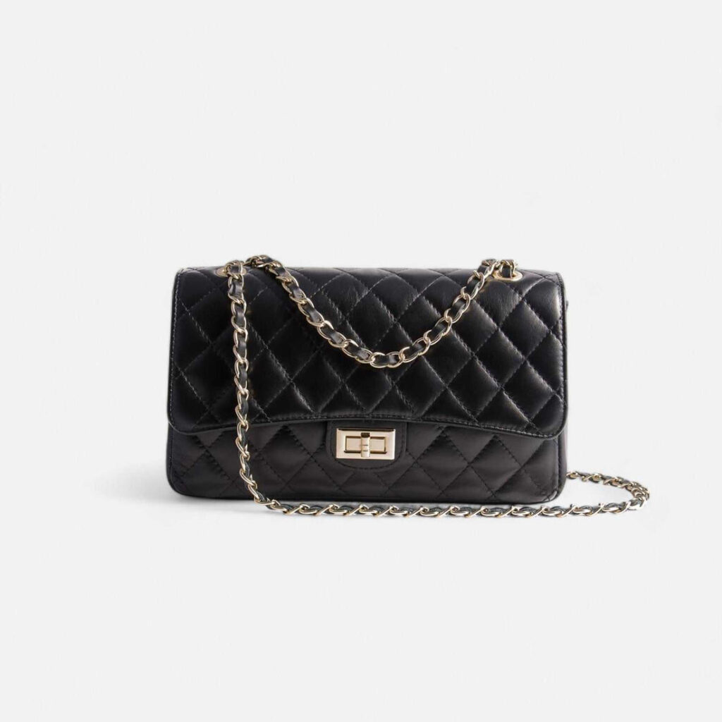 Bolso acolchado piel negro — foto 3