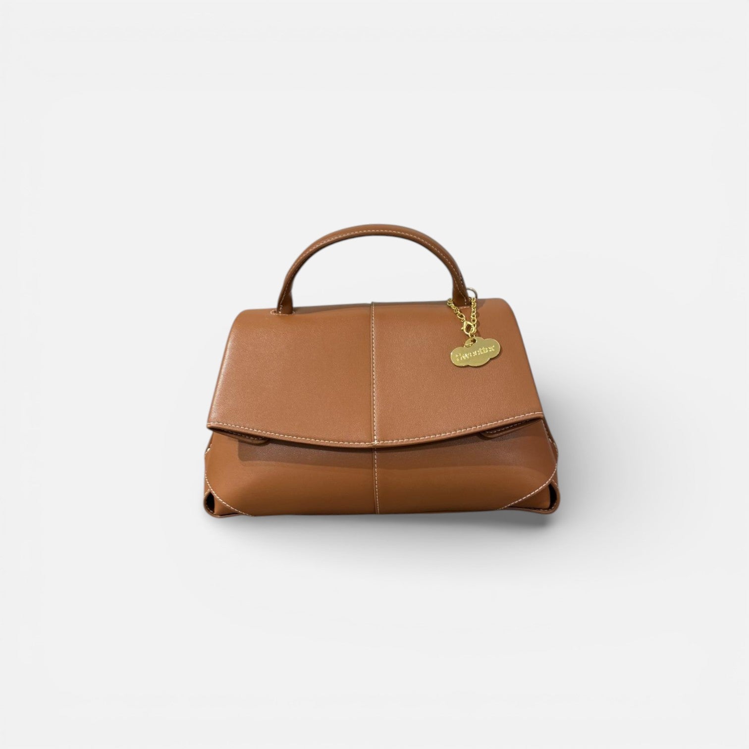 Bandolera piel camel - Imagen 2