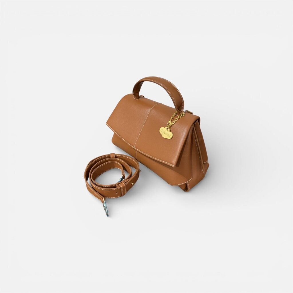 Bandolera piel camel — foto 7