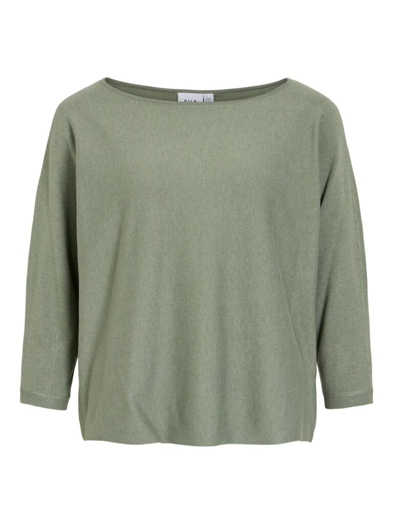 Top VERDE de punto cuello barco — foto 7