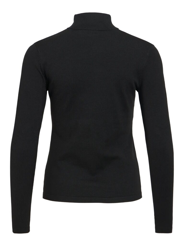 Jersey NEGRO de cuello alto punto fino — foto 6