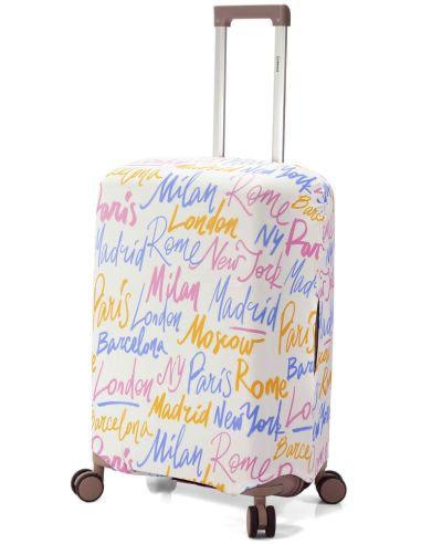 Funda color blanca maleta grande