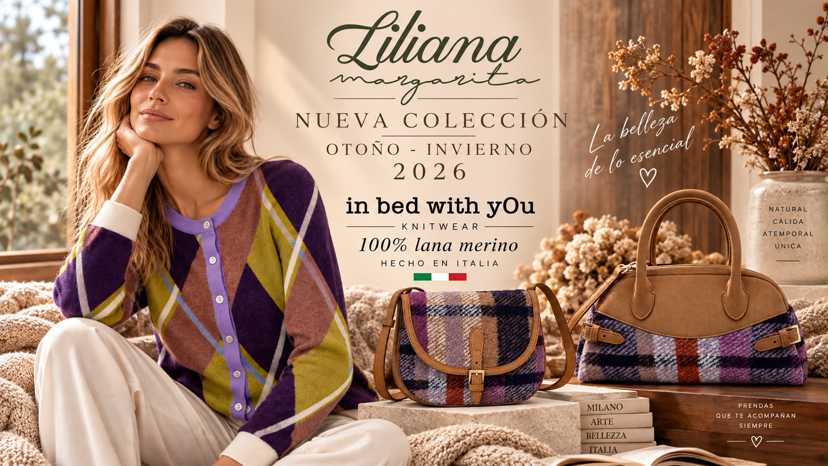 C&aacute;rdigan de lana merino in bed with yOu, nueva colecci&oacute;n oto&ntilde;o-invierno 2026