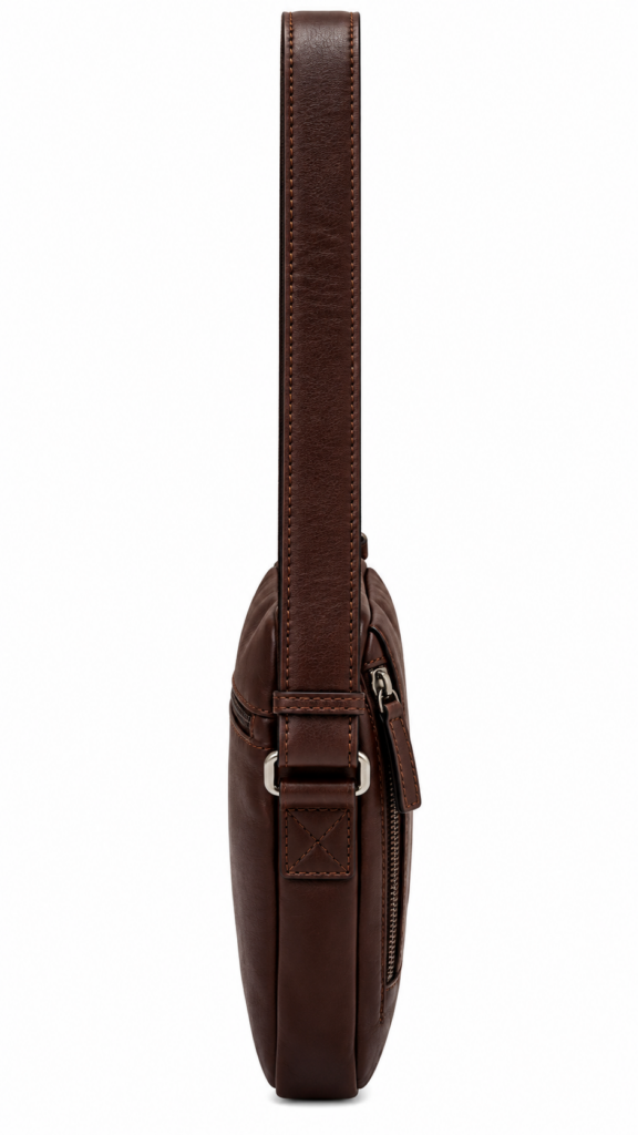 Bolso MARRÓN bandolera piel — foto 4