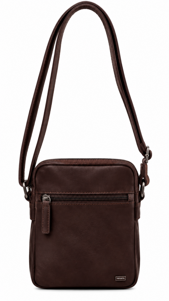 Bolso MARRÓN bandolera piel — foto 2