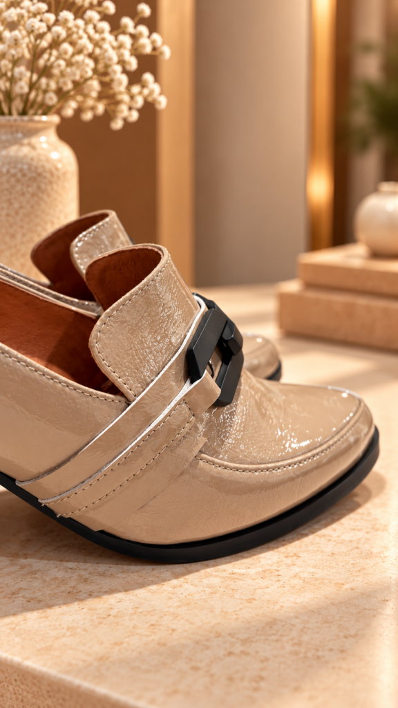 Mocasín BEIG charol — foto 4