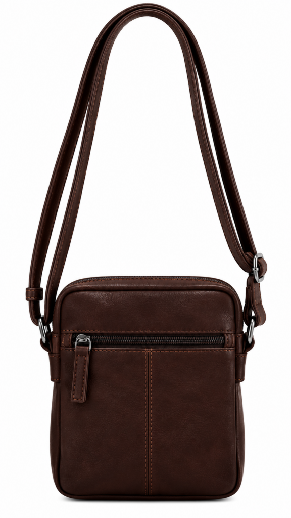 Bolso MARRÓN bandolera piel — foto 3
