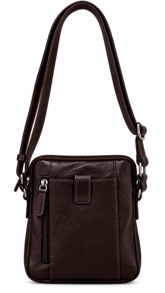 Bolso MARRÓN bandolera piel — foto 2