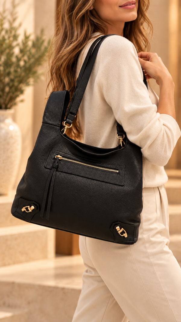 Bolso NEGRO piel