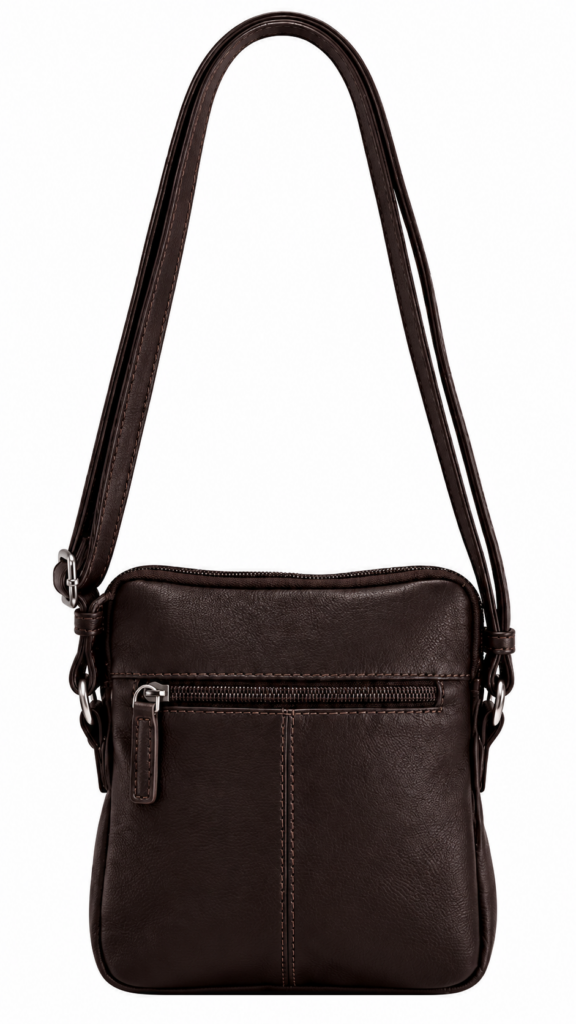 Bolso MARRÓN bandolera piel — foto 3
