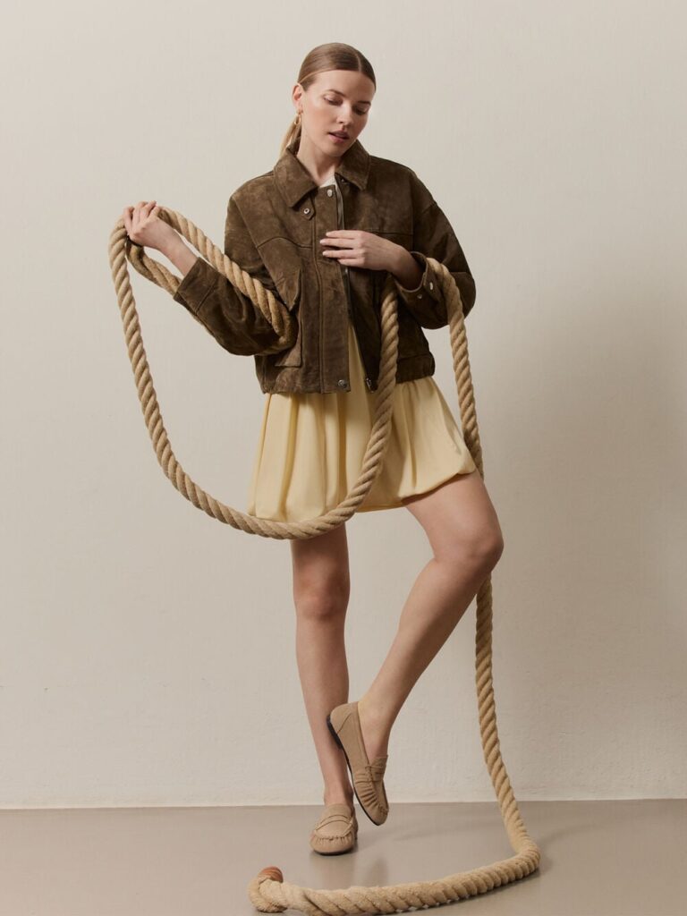 Mocasín piel TAUPE — foto 1