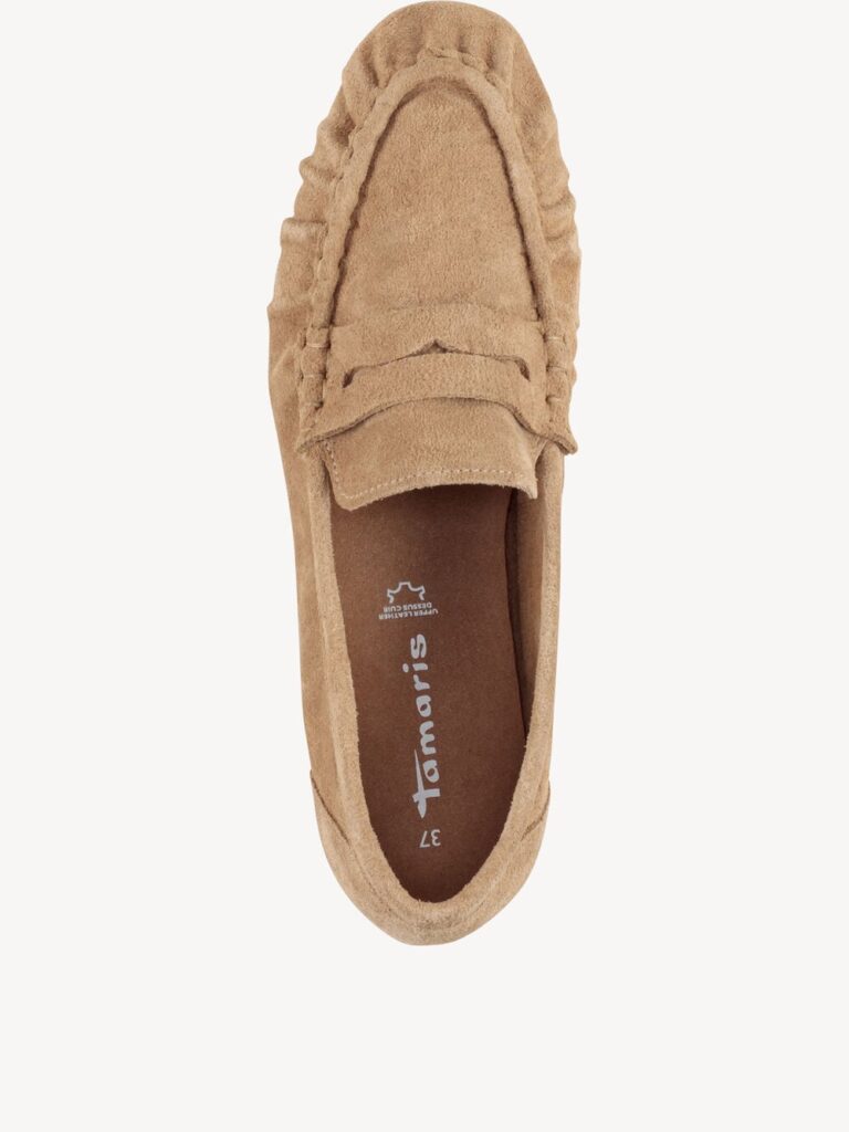 Mocasín piel TAUPE — foto 6