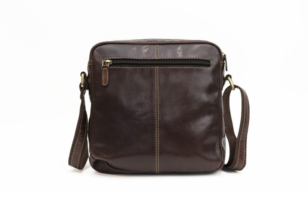 Bolso MARRÓN mediano bandolera piel — foto 4