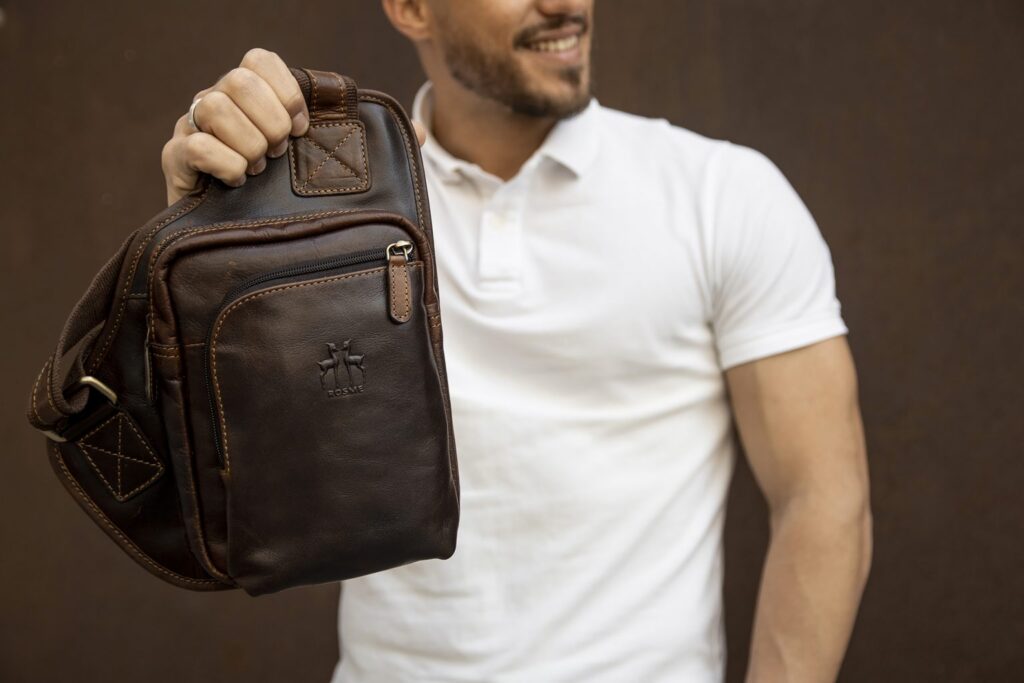 Bolso MARRÓN piel — foto 3