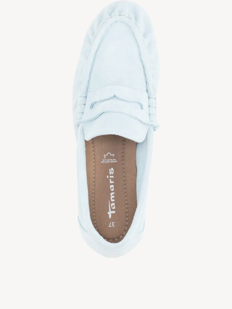 Mocasín piel CELESTE — foto 3