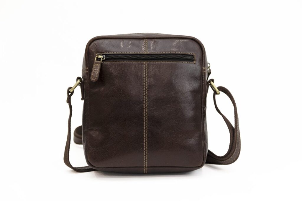 Bolso MARRÓN pequeño bandolera piel — foto 4