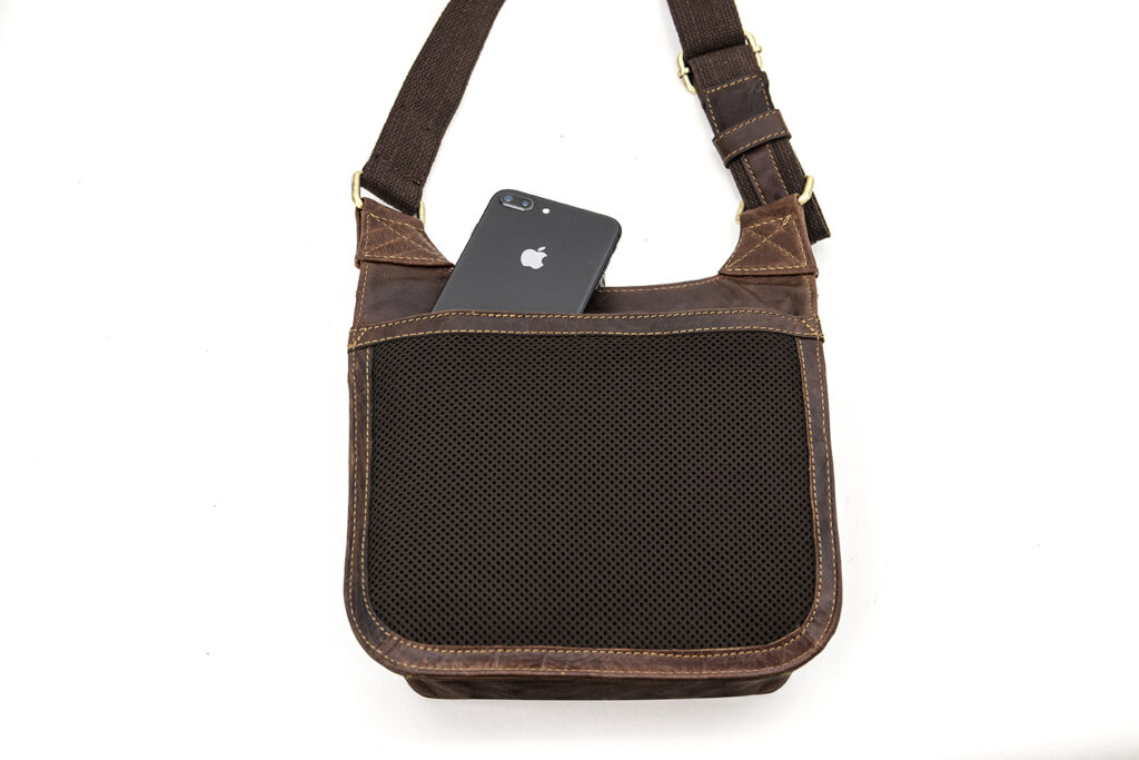 Bandolera MARRÓN piel — foto 4