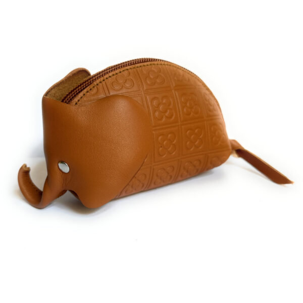 Monedero elefante piel MARRÓN