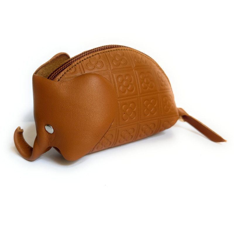 Monedero elefante piel MARRÓN — foto 1